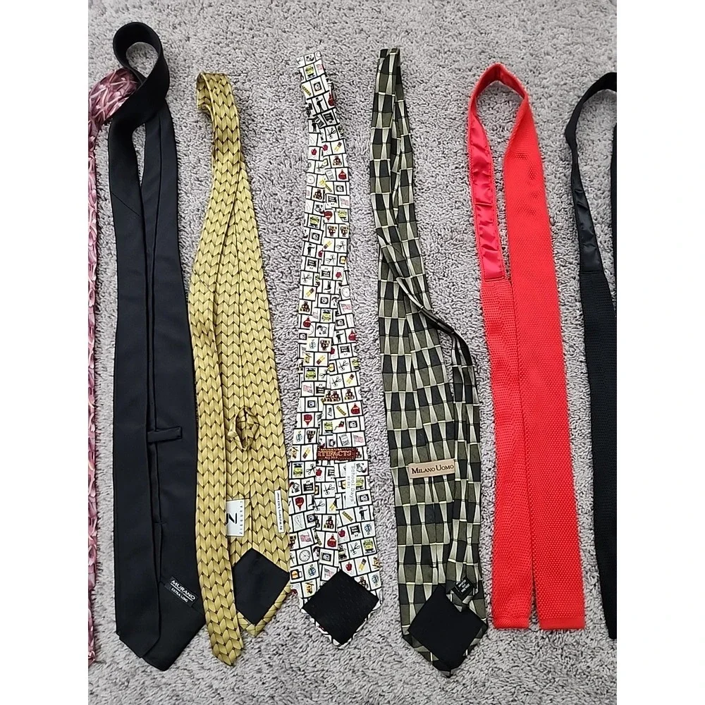 Lot of 10 Neck Tie Mens Classic Geometric Science Novelty Abstract